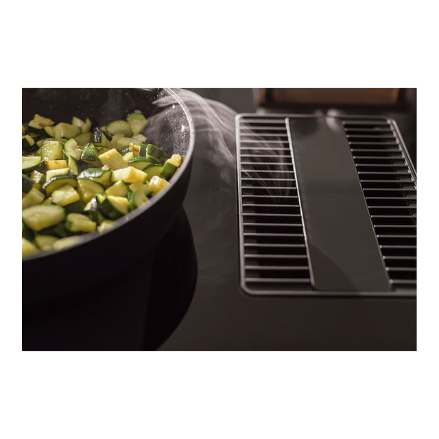 Placa de Indução com exaustor FMY 839 HE, Mythos 2Gether Glass, Classe A+