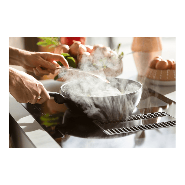 Placa de Indução com exaustor FMY 839 HE, Mythos 2Gether Glass, Classe A+