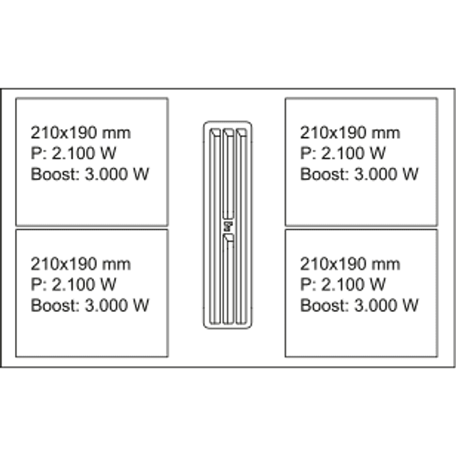 Placa de indução com exaustor FMA 8391R HI, Maris 2Gether Steel, 83x52cm, Classe A+