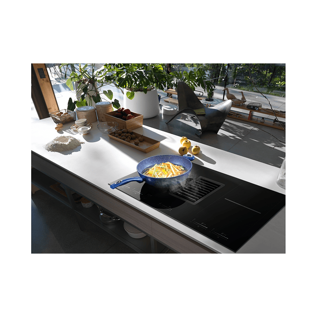 Placa de indução com exaustor FMY 839 HI, Mythos 2Gether, 83x52cm, Classe A++