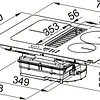 Placa de indução com exaustor Franke, 70x52cm, Smart 2Gether, FSM 709 HI