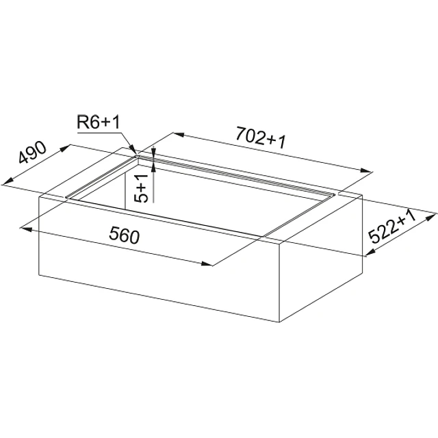 Placa de indução com exaustor Franke, 70x52cm, Smart 2Gether, FSM 709 HI
