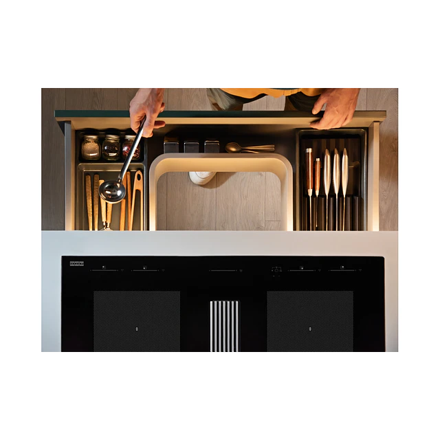 Placa de indução com exaustor Franke FMY 8391 HI, 83x52cm