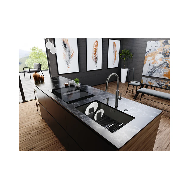 Placa de indução com exaustor Franke FMY 8391 HI, 83x52cm