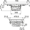 Placa de indução com exaustor Franke FMA 8381 HI, 83x52cm