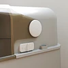 Caixa de Areia para Gatos em Aço Inoxidável para Gatos Grandes com Tampa Basculante Laterais Altas 70x50x46,5 cm Cinzento