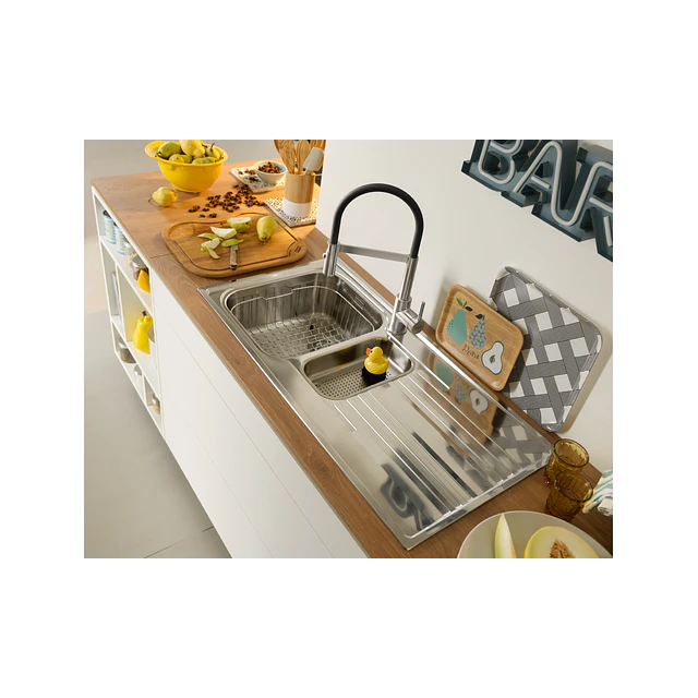 Misturadora Lina Semi-Pro Cromado-Preto