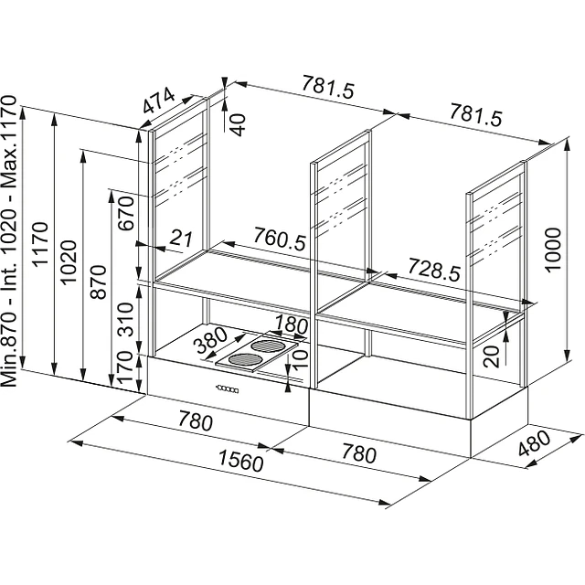 Chaminé FMY EVOLUTION F160 KL FRANKE