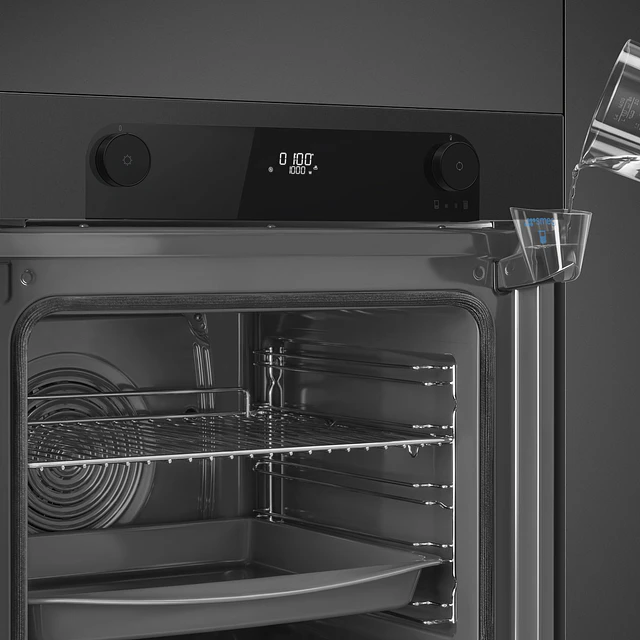 Forno | Musa | Combinado com vaporeira | 60 cm | Preto | A+ | Pirolítica | N° funções: 11 | SOP6201S2B