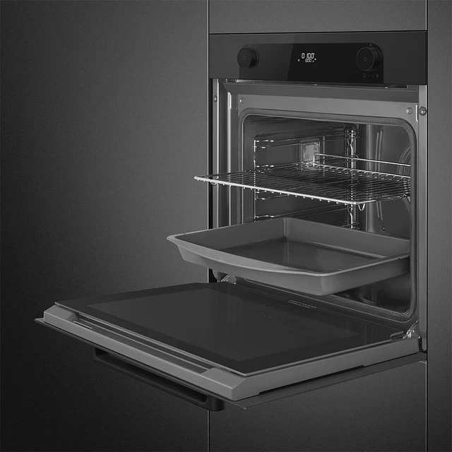 Forno | Musa | Combinado com vaporeira | 60 cm | Preto | A+ | Pirolítica | N° funções: 11 | SOP6201S2B