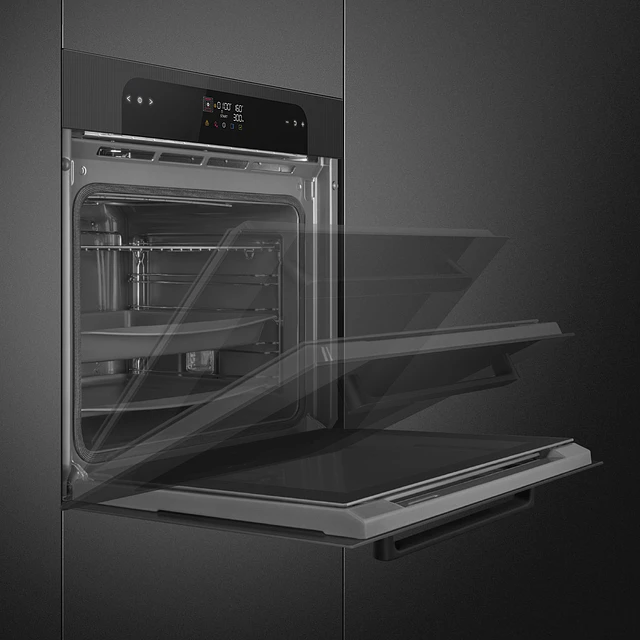 Forno | Musa | Combinado com vaporeira | 60 cm | Preto | A+ | Pirolítica | N° funções: 12 | SOP6202S2PB