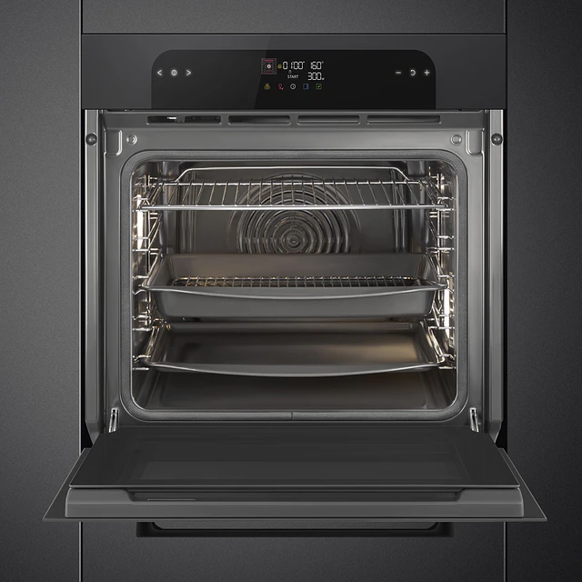 Forno | Musa | Termoventilado | 60 cm | Preto | A+ | Pirolítica | N° funções: 10 | SOP6202TB