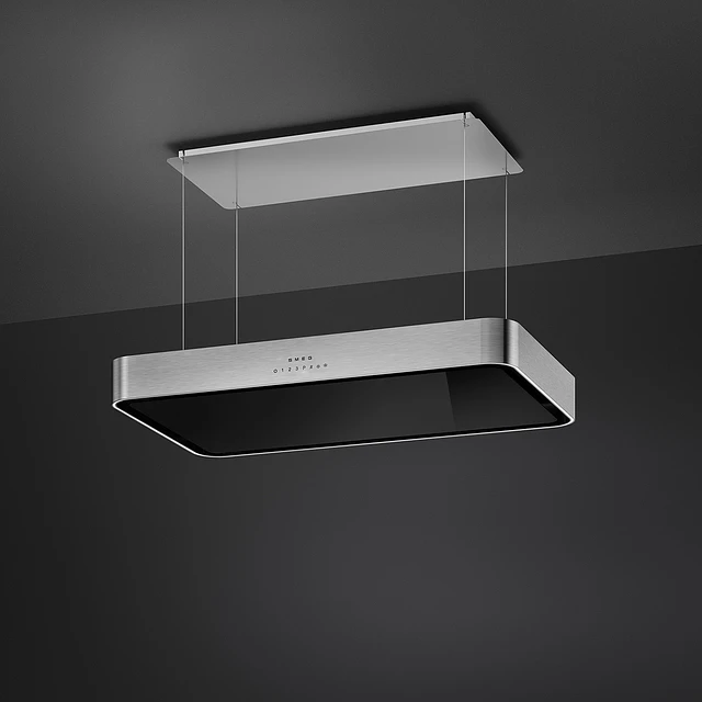 Exaustor de ilha | Isola | Aço inox | 100 cm | Níveis de potência: 3 | Filtragem: Recirculação | KSLS10X