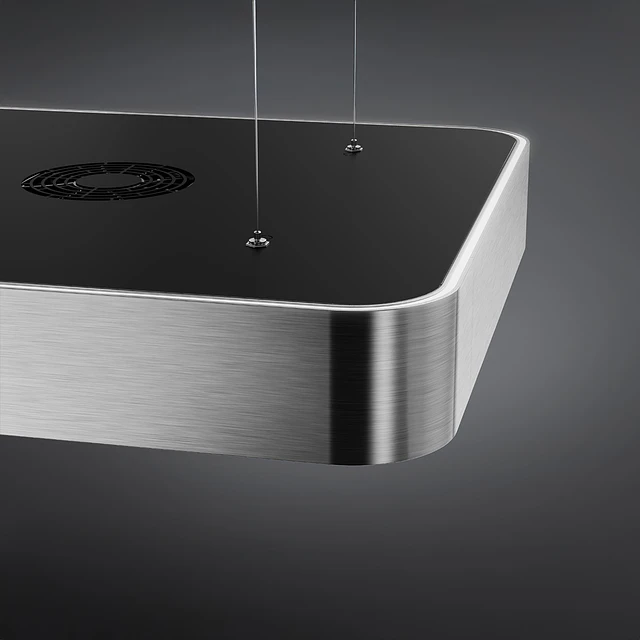 Exaustor de ilha | Isola | Aço inox | 100 cm | Níveis de potência: 3 | Filtragem: Recirculação | KSLS10X