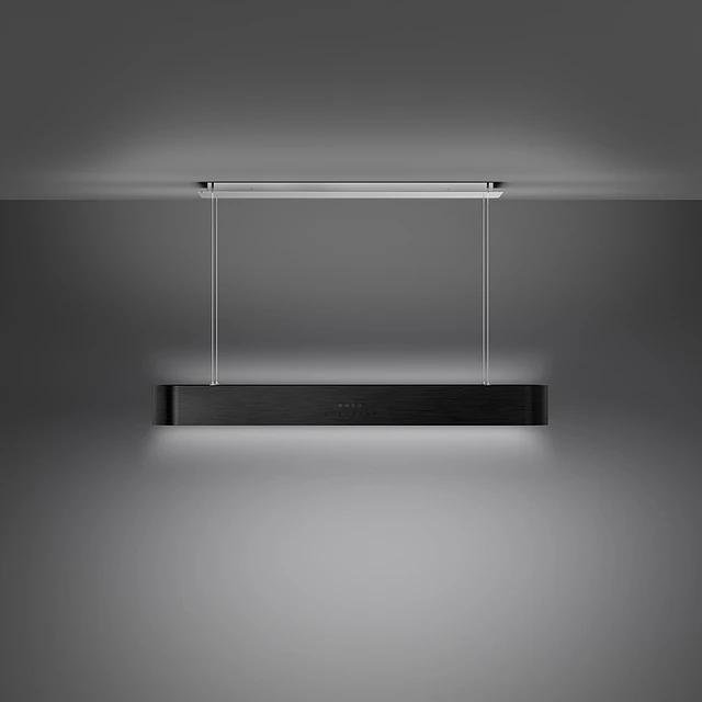 Exaustor de ilha | Isola | Preto mate | 100 cm | Níveis de potência: 3 | Filtragem: Recirculação | KSLS10MB