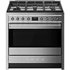 Fogão | 90x60 cm | Nº de fornos com etiqueta energética: 1 | Placa a gás | Classica | Aço inox | A+ | Programa de limpeza VaporClean | Pirolítica | 115 l A90G001PX
