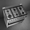 Fogão | 90x60 cm | Nº de fornos com etiqueta energética: 1 | Placa a gás | Classica | Aço inox | A+ | Programa de limpeza VaporClean | Pirolítica | 115 l A90G001PX