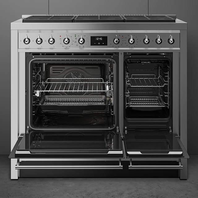 Fogão | 100x60 cm | Nº de fornos com etiqueta energética: 2 | Placa a gás | Classica | Aço inox | A | Programa de limpeza VaporClean | Pirolítica | 70 l A10G002PTX