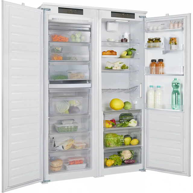 Congelador vertical FSDF 330 NF E, de encastre, Side by Side