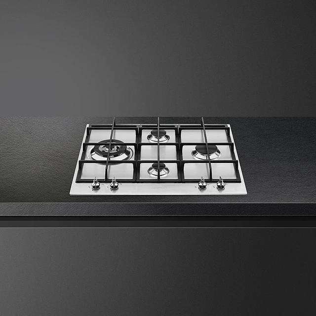 Placa a gás, 600mm, Classica, Aço inox, PX364L