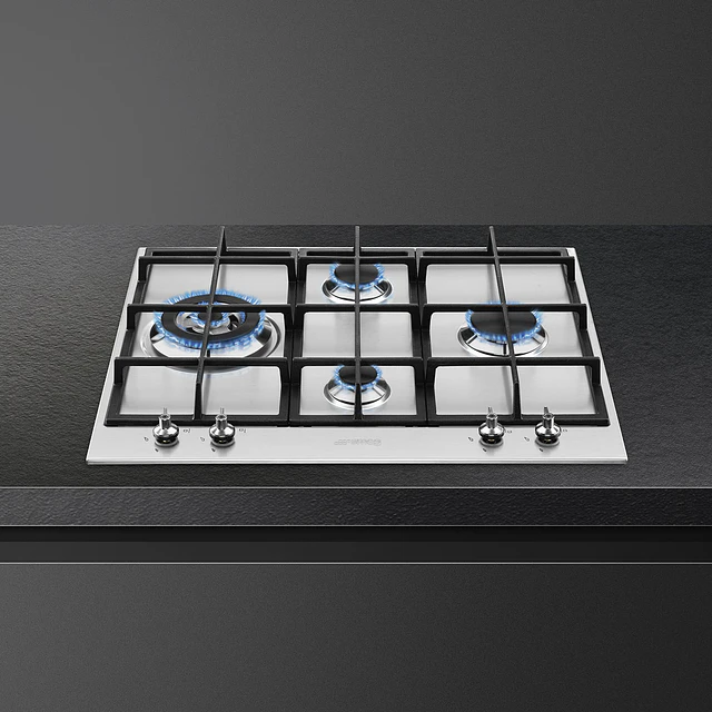 Placa a gás, 600mm, Classica, Aço inox, PX364L