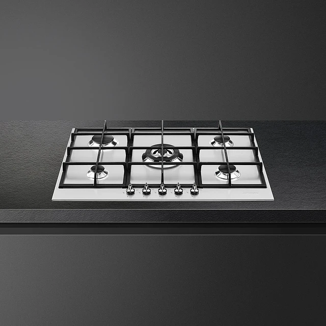 Placa a gás, 725mm, Classica, Aço inox, PX375