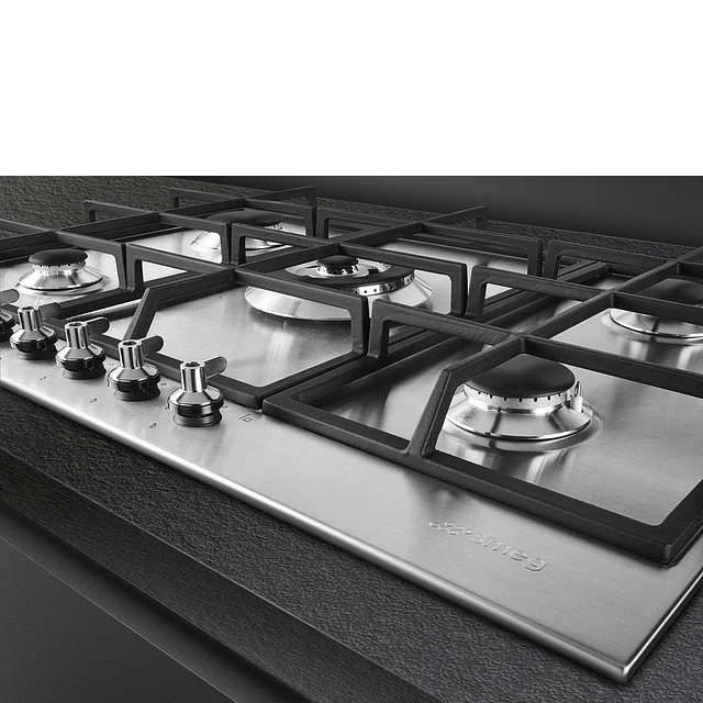 Placa a gás, 725mm, Classica, Aço inox, PX375