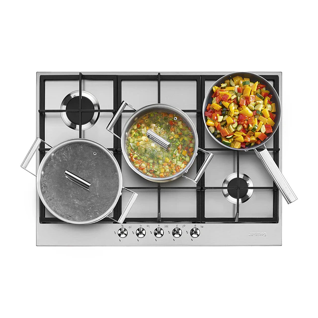Placa a gás, 725mm, Classica, Aço inox, PX375