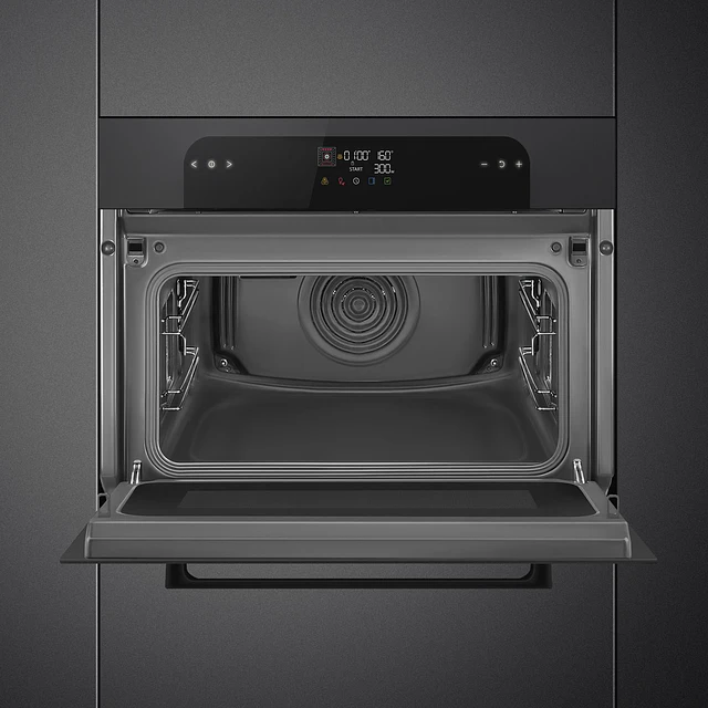 Forno com microondas, Musa, 60x45 cm, Preto, VaporClean, N° funções: 11, Programas automáticos: No, SO4202M1B