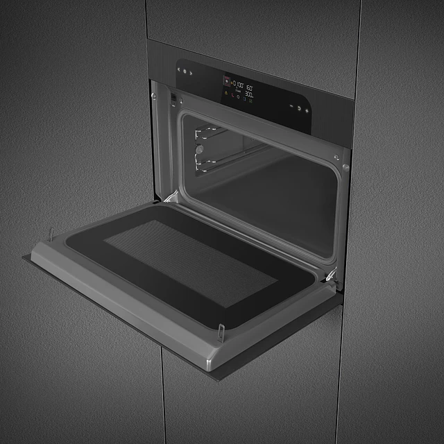 Forno com microondas, Musa, 60x45 cm, Preto, VaporClean, N° funções: 11, Programas automáticos: No, SO4202M1B