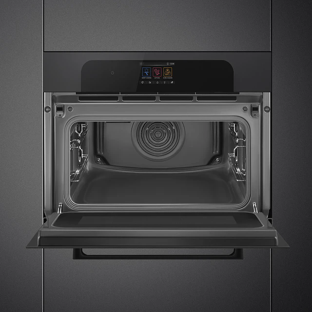 Forno com microondas, Musa, 60x45 cm, Preto, VaporClean, N° funções: 15, Smart cooking: Sim, Programas automáticos: 150, SO4204M2PBI