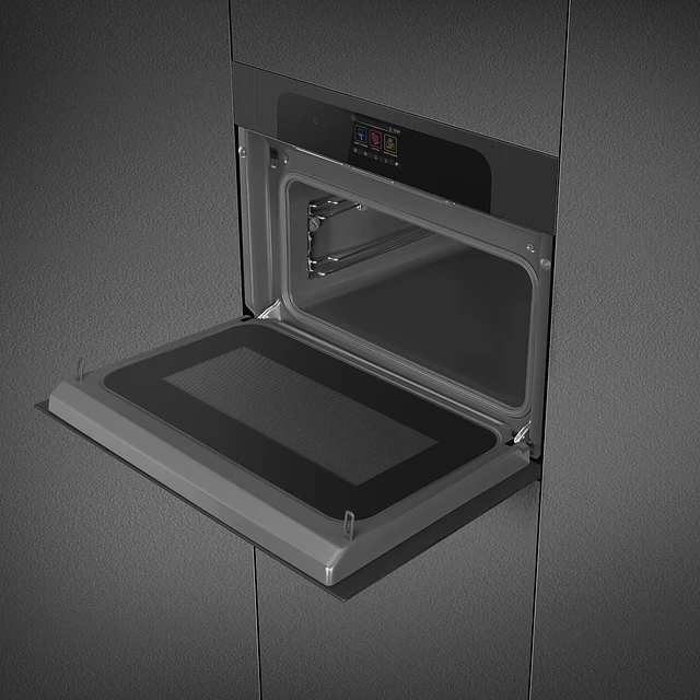 Forno com microondas, Musa, 60x45 cm, Preto, VaporClean, N° funções: 15, Smart cooking: Sim, Programas automáticos: 150, SO4204M2PBI