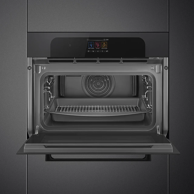 Forno Combinado com vaporeira, Musa, 60x45 cm, Preto, A++, VaporClean, N° funções: 20, Smart cooking: Sim, Programas automáticos: 150, SO4204S4PBI