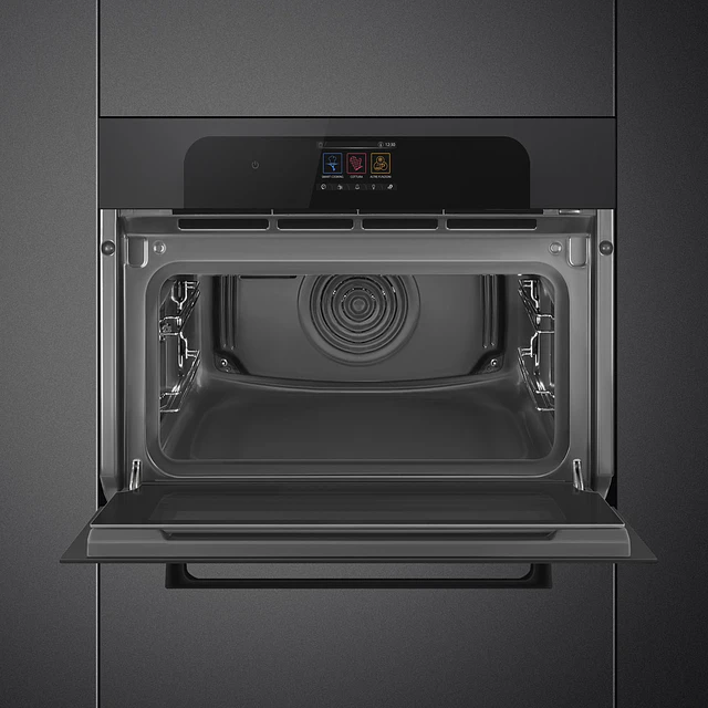 Forno Combinado com vaporeira, Musa, 60x45 cm, Preto, A++, VaporClean, N° funções: 20, Smart cooking: Sim, Programas automáticos: 150, SO4204S4PBI