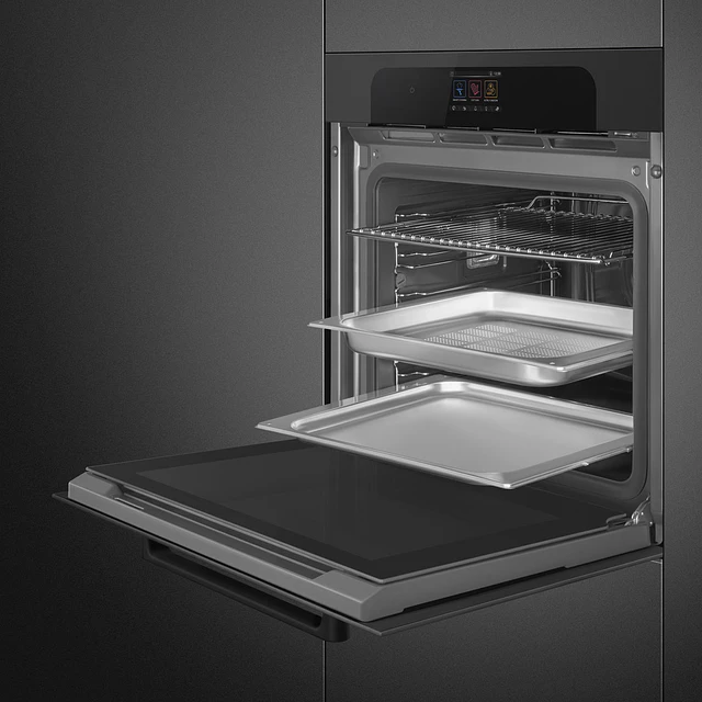 Forno Combinado com vaporeira, Musa, 60 cm, Preto, A++, VaporClean, N° funções: 20, Smart cooking: Sim, Programas automáticos: 150, SO6204S4PB