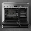 Fogão, 100x60 cm, Nº de fornos com etiqueta energética: 2, Placas de Indução, Classica, Aço inox, A, Programa de limpeza VaporClean, Pirolítica, 70 L, A10I002PTX