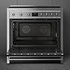 Fogão, 90x60 cm, Nº de fornos com etiqueta energética: 1, Placas de Indução, Classica, Aço inox, A+, Programa de limpeza VaporClean, Pirolítica | 115 L, A90I001PX 