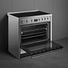 Fogão, 90x60 cm, Nº de fornos com etiqueta energética: 1, Placas de Indução, Classica, Aço inox, A+, Programa de limpeza VaporClean, Pirolítica | 115 L, A90I001PX 