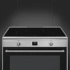 Fogão, 90x60 cm, Nº de fornos com etiqueta energética: 1, Placas de Indução, Classica, Aço inox, A, Programa de limpeza VaporClean, 115 L, CG90CIXT 