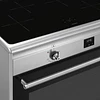Fogão, 90x60 cm, Nº de fornos com etiqueta energética: 1, Placas de Indução, Classica, Aço inox, A, Programa de limpeza VaporClean, 115 L, CG90CIXT 
