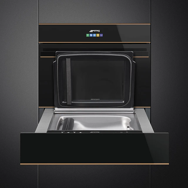 Gaveta, Dolce Stil Novo, Vácuo, 14 cm, Preto, CPV615NR