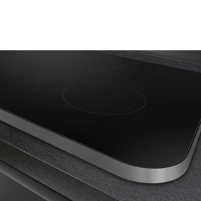 Placa de Indução, 80cm, Isola, Black with stainless steel frame, Opção MultiZona, Eco-logic opção limitadora de potência: Sim avançada, 