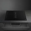 Placa Indução com exaustor, 83cm, Classica, Preto Mate, Opção MultiZona, Eco-logic opção limitadora de potência: Sim avançada, HOBD382N2