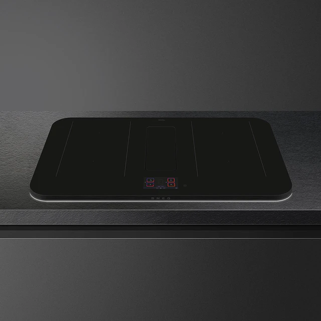 Placa Indução com exaustor, 1125mm, Isola, Preto, Opção MultiZona, Eco-logic opção limitadora de potência: Sim avançada, HHSL7845MB