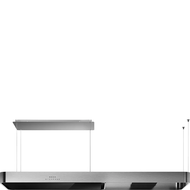 Exaustor de ilha, 180cm, Isola, Aço Inox e Vidro, Níveis de potência: 3, Filtragem: Recirculação, KSLS18X