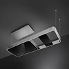 Exaustor de ilha, 180cm, Isola, Aço Inox e Vidro, Níveis de potência: 3, Filtragem: Recirculação, KSLS18X