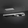 Exaustor de ilha, 180cm, Isola, Aço Inox e Vidro, Níveis de potência: 3, Filtragem: Recirculação, KSLS18X