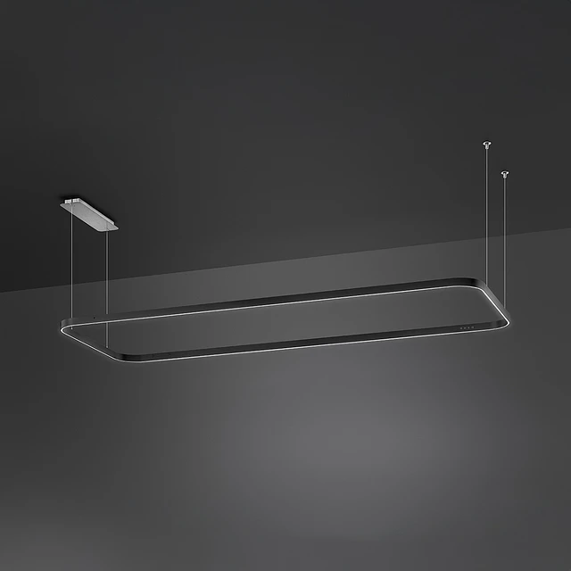 Sistema de iluminação suspenso, 180cm, Isola, LSLS18MB