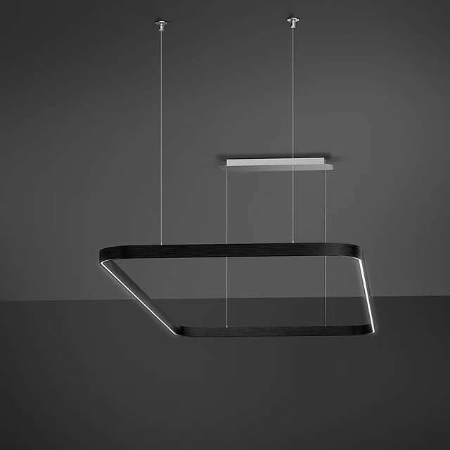 Sistema de iluminação suspenso, 180cm, Isola, LSLS18MB