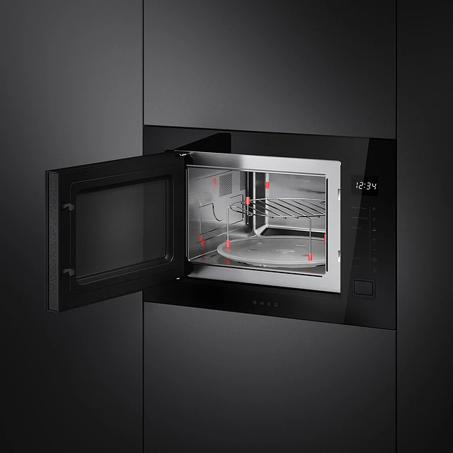Microondas com grill, de encastre, Musa, Preto, N° funções: 6, Programas automáticos: 8, FMI225BI